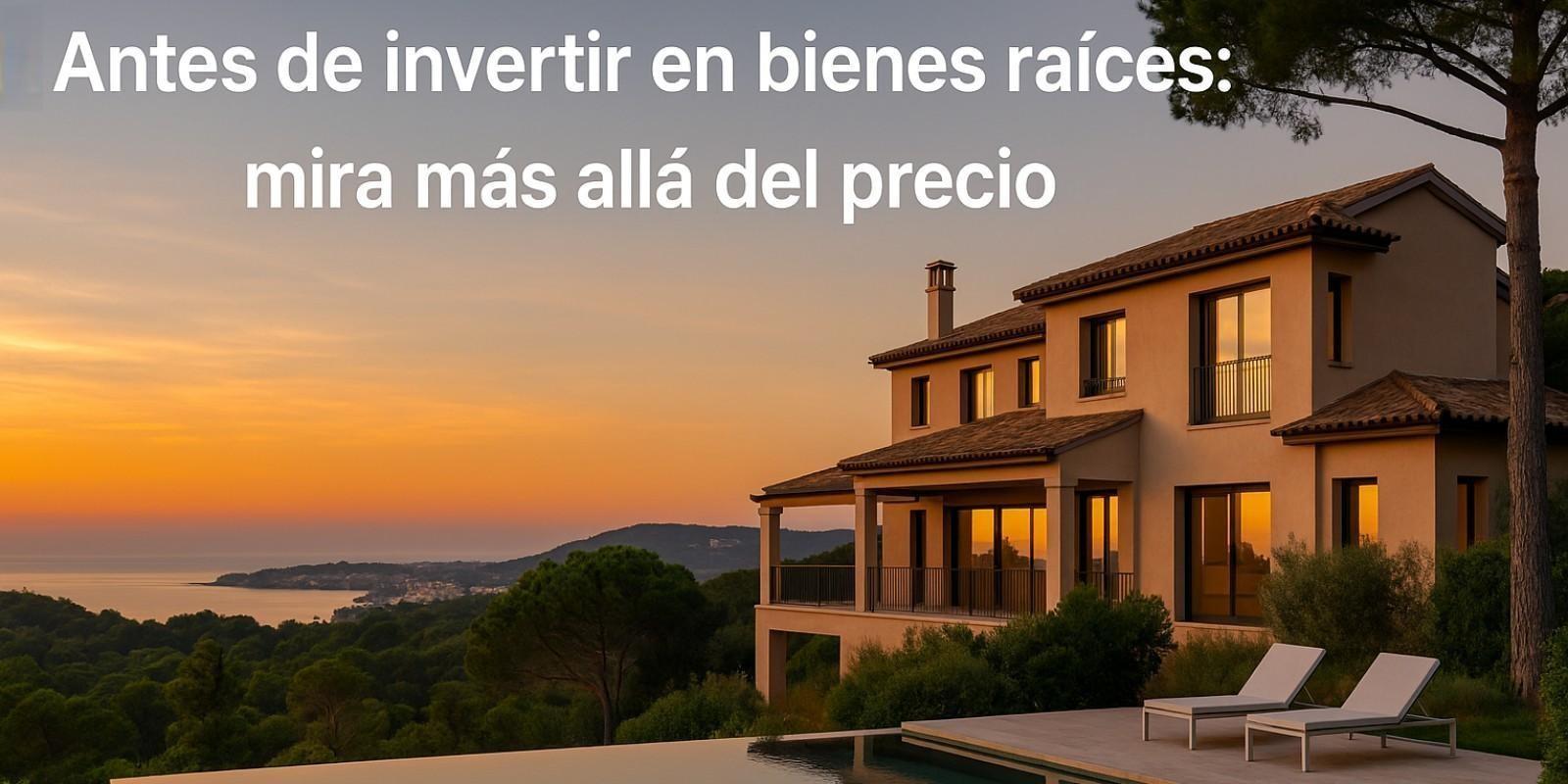 Antes de invertir en bienes raíces: mira más allá del precio