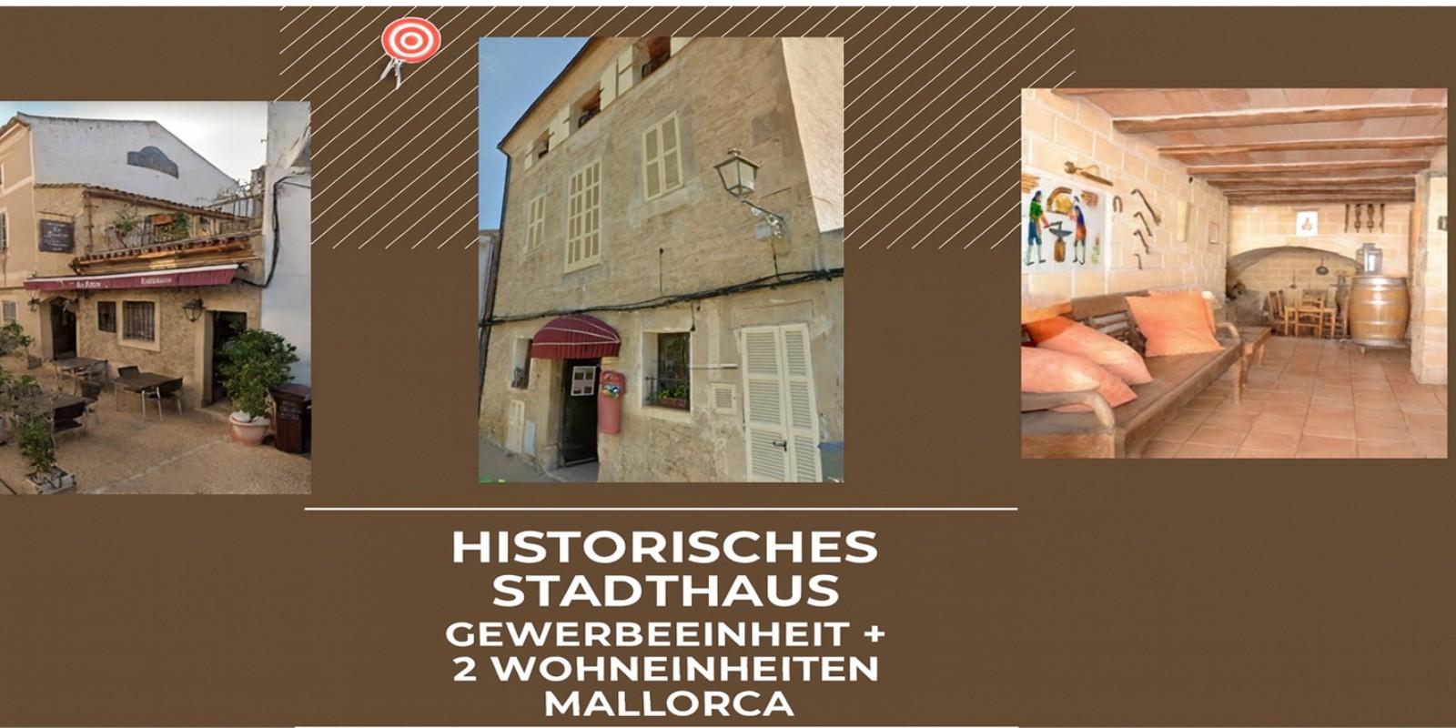 Investitionsobjekt Mallorca – Stadthaus mit Restaurant und 2 Wohneinheiten in Top-Lage